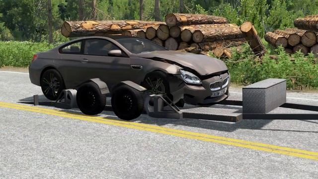 Тачки против упавшего дерева #3 – BeamNG.Drive смотреть онлайн