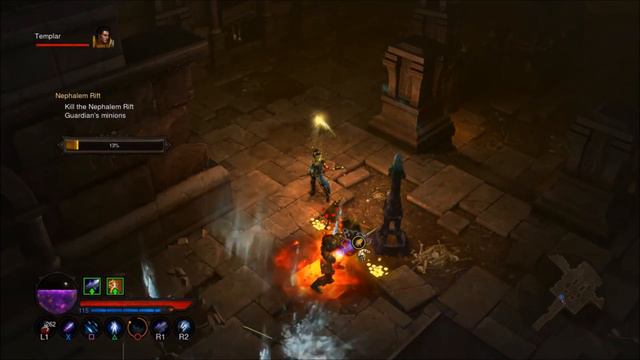 Diablo 3: Reaper of Souls (PS4) - Wizard Ice Queen build and Gameplay смотреть онлайн
