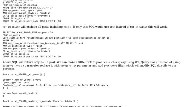 Wordpress: Exclude or Include category ids in WP_Query (6 Solutions!!) смотреть онлайн