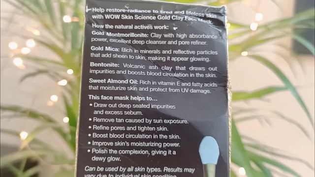 *New Launch* WOW Skin Science Gold Clay Face Mask | Review and Demo смотреть онлайн