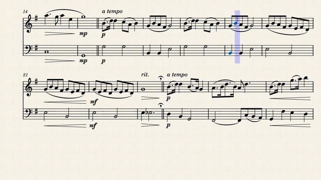 P0451 Largo from the New World Symphony no 9 in e Op 95 Dvorák Violin & Cello - Keman & Çello Notas смотреть онлайн