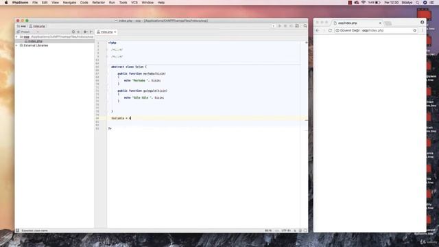 PHP Nesne Yönelimli Programlama ( OOP ) - abstract Sınıf Kullanımı смотреть онлайн