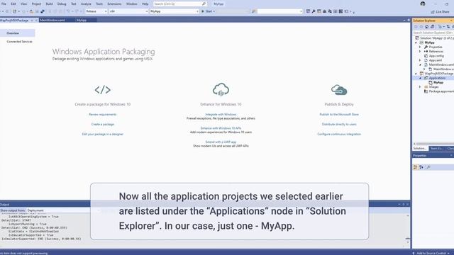 How to create an MSIX package with Visual Studio смотреть онлайн