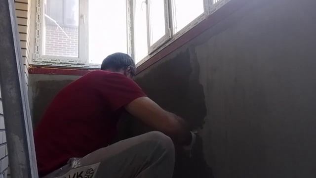 Утепление лоджии. Шпаклевка пеноплэкса. Базовый слой смотреть онлайн
