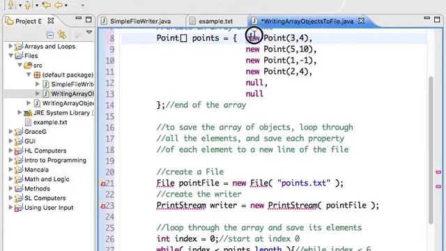 Saving an Array of Objects To a File смотреть онлайн