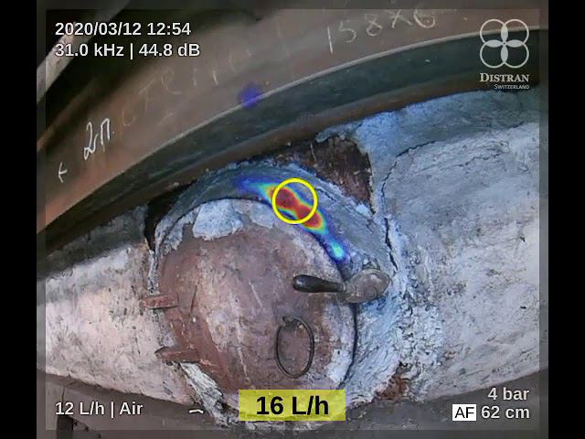 Ультразвуковая камера Distran Ultra M – примеры обнаружения утечек смотреть онлайн