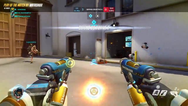 Overwatch: Graffiti Tracer Gameplay Highlight (PS4) смотреть онлайн
