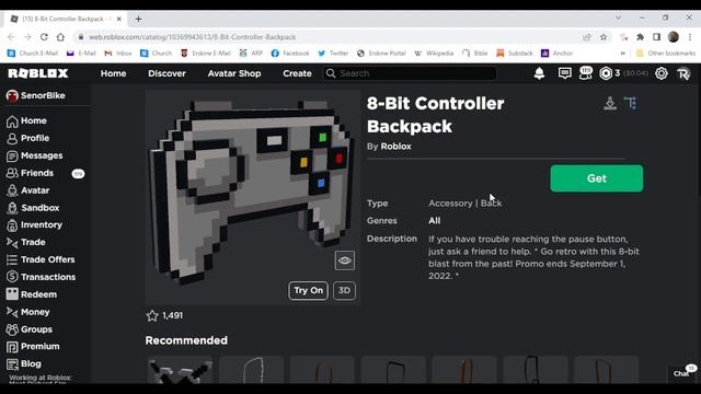 *FREE ITEM* How To Get The 8-bit Controller Backpack! смотреть онлайн
