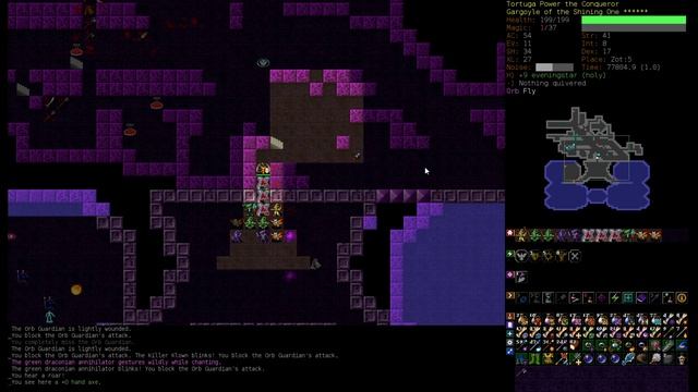 Dungeon Crawl Stone Soup | DCSS - Gargoyle Fighter - 20 - Orb Escape (Fin) смотреть онлайн
