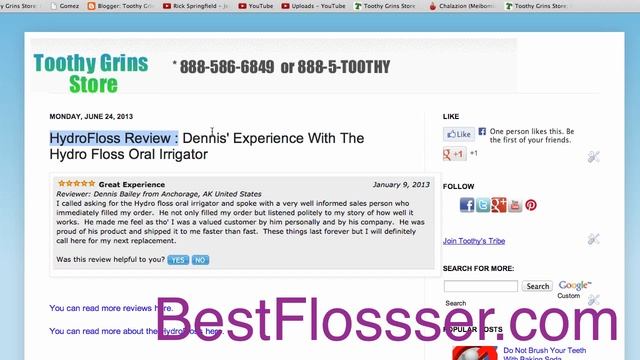 HydroFloss Review Dennis' Experience With The Hydro Floss Oral Irrigator смотреть онлайн
