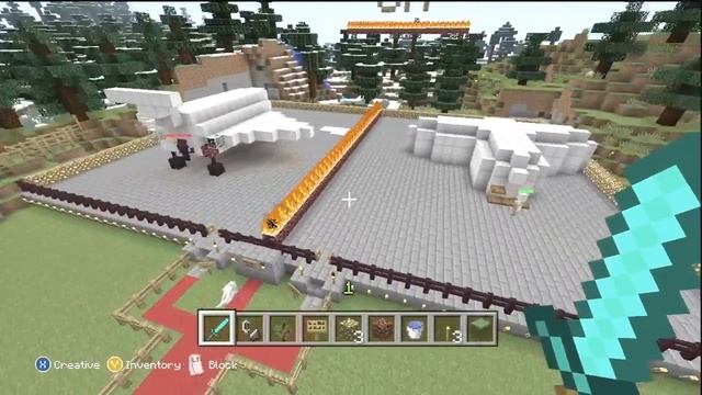 Minecraft X360: PvP BUILD OFF! #1 | Flying Contraption смотреть онлайн