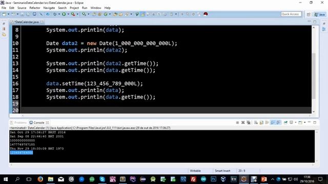 Classes Date e Calendar Java смотреть онлайн