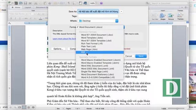 Cách chuyển file word, Excel sang Pdf cực đơn giản trên Mac OS смотреть онлайн