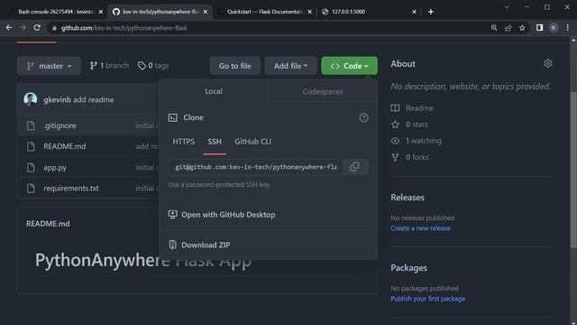 Connect PythonAnywhere with GitHub смотреть онлайн