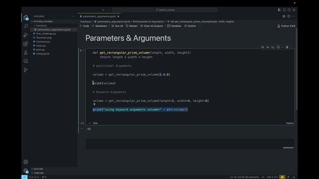 Python Functions: Parameters & Arguments #python #parameters #arguments #بايثون смотреть онлайн