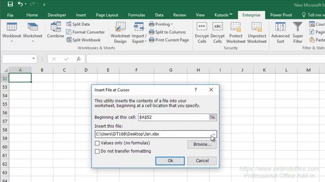 Quickly Import Or Insert Data From Another Worksheet Or Text Files In Excel смотреть онлайн