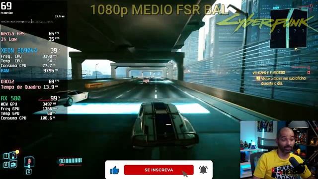 CYBERPUNK 2077 PHANTOM LIBERTY | XEON 2690V4 + RX 580 PC GAMER BARATO R$1500 смотреть онлайн