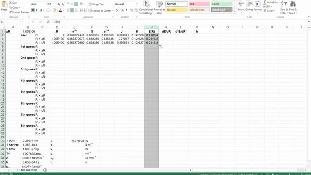 Newton-Raphson method using Excel смотреть онлайн