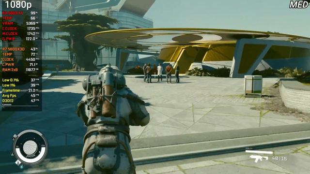 Starfield | RX 5600 XT | All Settings At 1080p | 2023