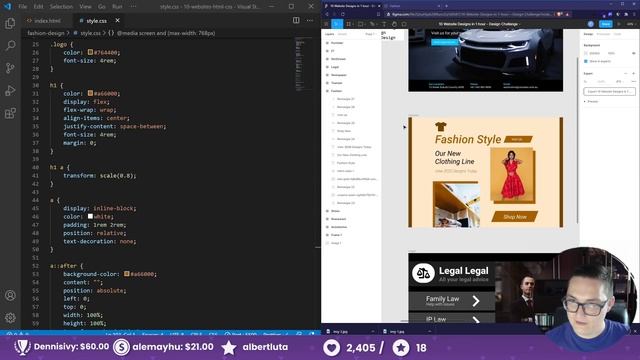 Building 10 Websites - From Design to HTML and CSS - Coding Challenge ? смотреть онлайн