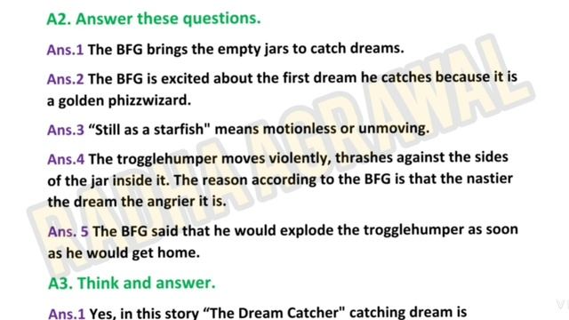 The Dream Catcher - Question- answers. Class V - English - New Images - Chapter 1 смотреть онлайн