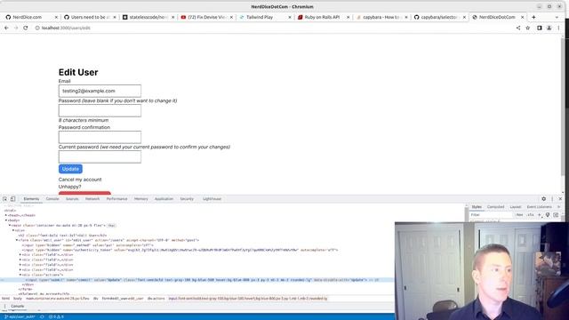 Write Devise System Tests for Password Change via Form смотреть онлайн