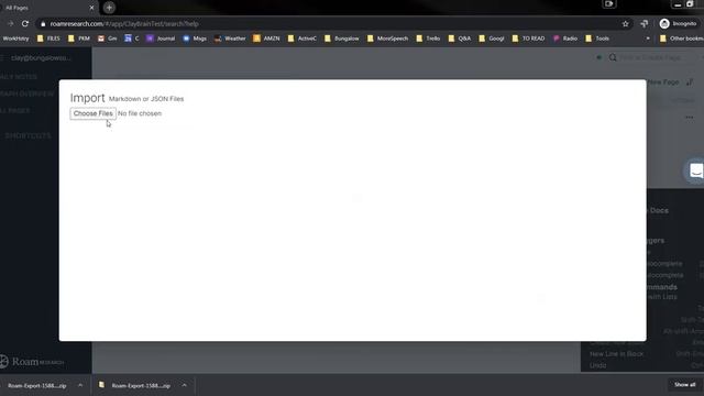 How to import a RoamResearch json backujp смотреть онлайн