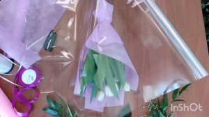 Как упаковать тюльпаны легко, быстро и просто своими руками