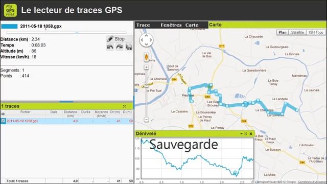 MyGPSFiles: Edition & création de traces GPS смотреть онлайн