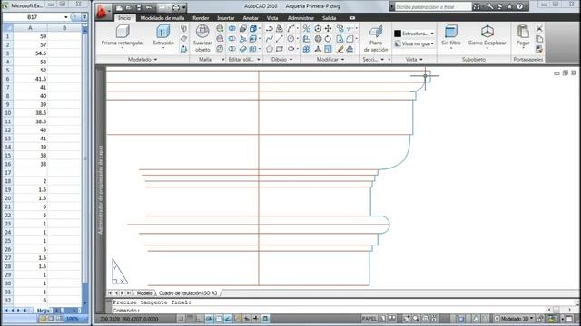 AutoCAD 3D Moldura de Pilar Cuadrado1 смотреть онлайн