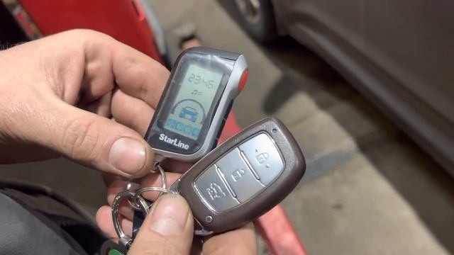 Установка сигнализации Starline на HYNDAI CRETA