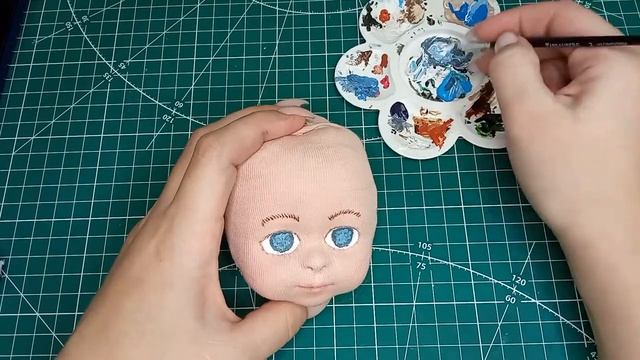 Кукольные глаза! Рисуем глаза кукле! Красивые глазки акриловыми красками! смотреть онлайн