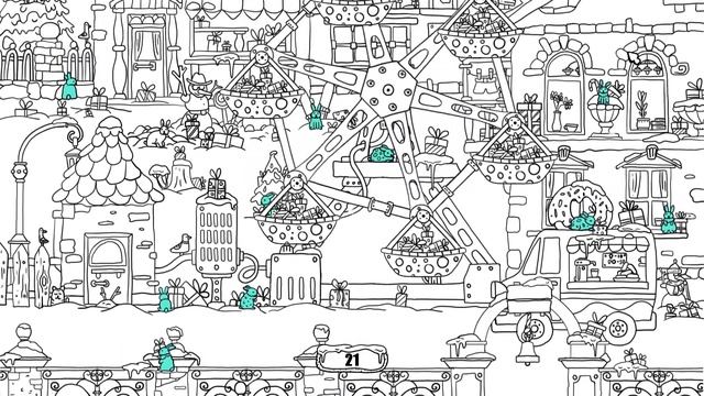 100 Hidden Hares | Hand-Drawn Hidden Object Game смотреть онлайн