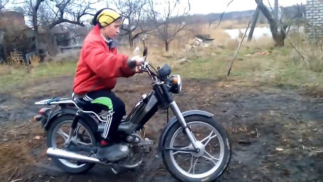 Отжог на мопеде Delta 49 кубиков смотреть онлайн