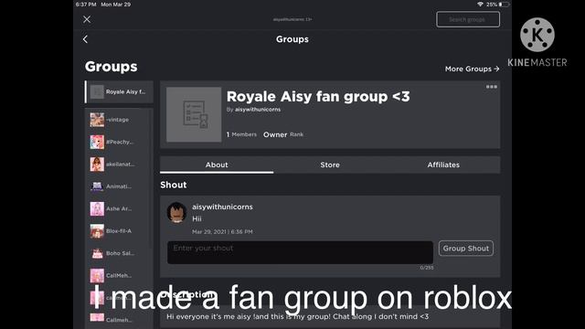 I made a fan group on roblox can you join it? смотреть онлайн