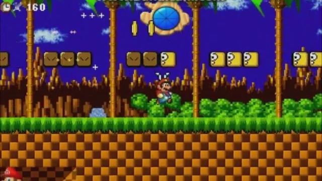Super Mario Blue Twilight DX - Extra 2 [Green Hill Zone] смотреть онлайн