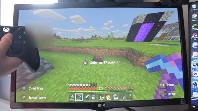 How to play Minecraft in split screen on Xbox смотреть онлайн