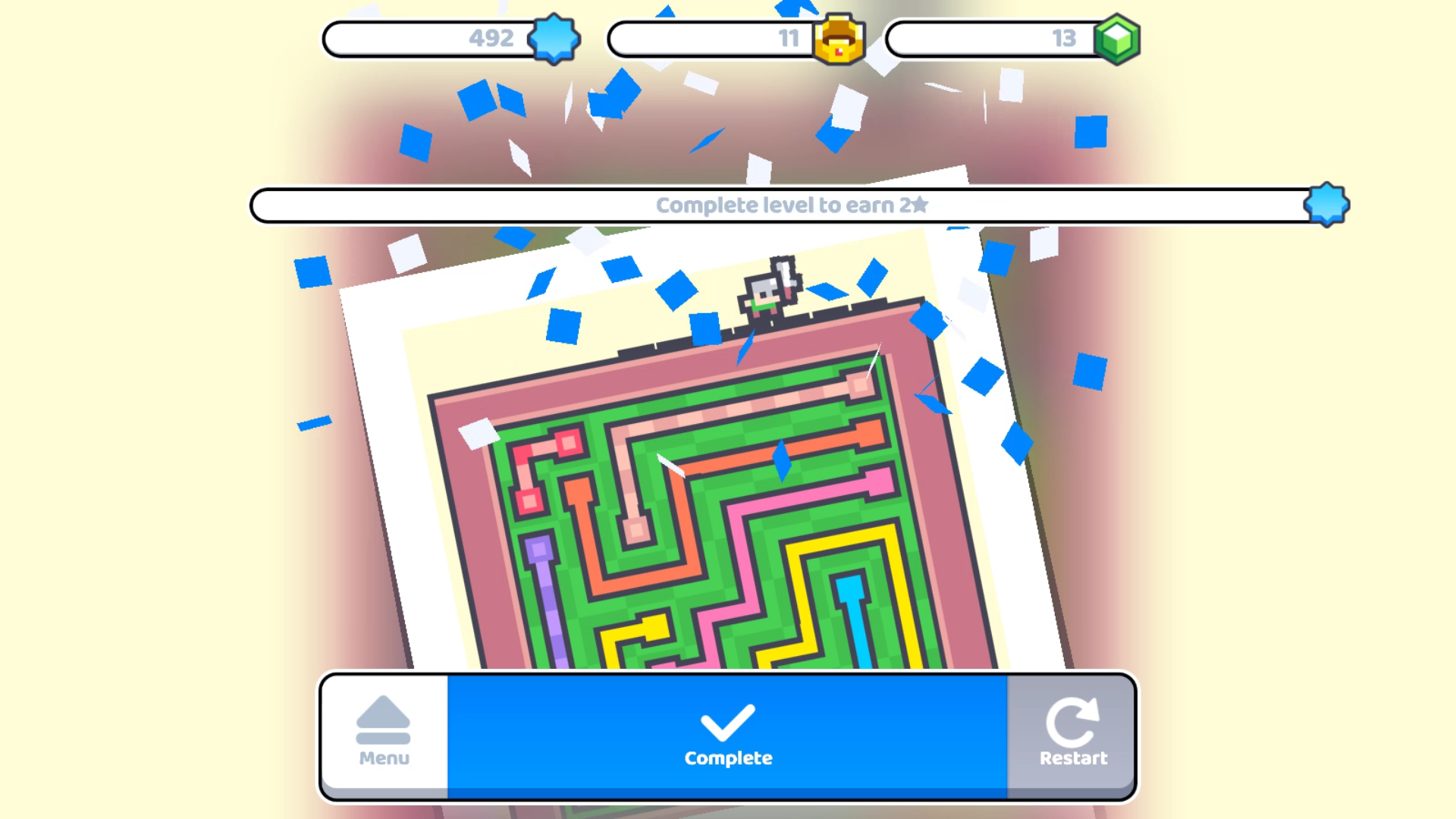 Соедини цвета в игре Фанкаде. Fancade game смотреть онлайн