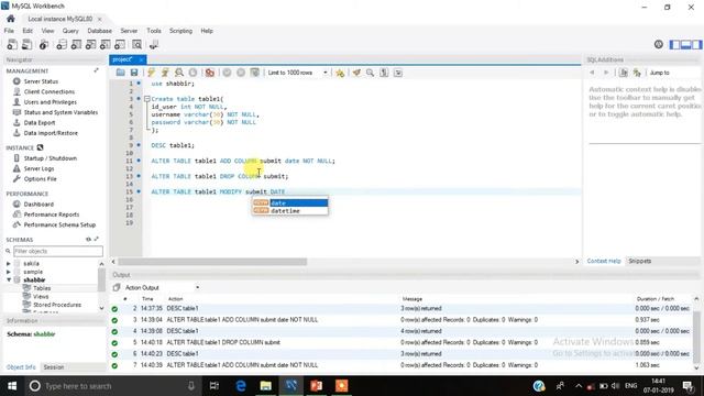 SQL for Beginners | Lesson 17 | ALTER TABLE command and all its functions with easy example(HINDI). смотреть онлайн
