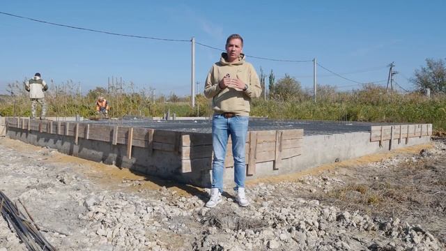 Строительство дома в Гостагаевской. Все этапы возведения фундамента смотреть онлайн