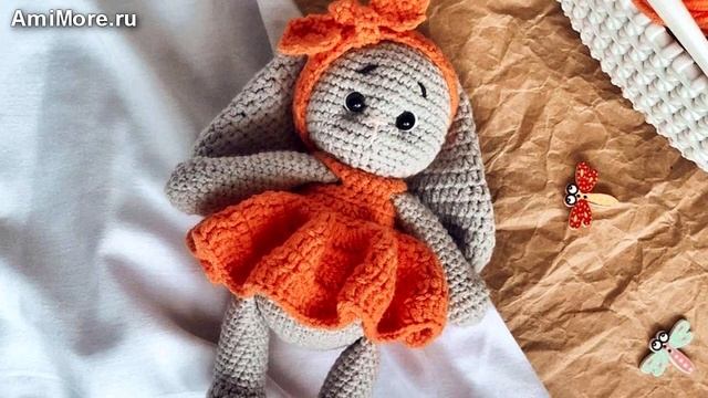 Амигуруми: схема Зайка Лилит. Игрушки вязаные крючком - Free crochet patterns. смотреть онлайн