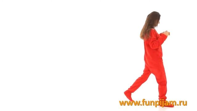 Красная пижама-комбинезон от FunPijam.ru смотреть онлайн