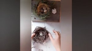 Как сплести гнездышко из березовых веточек. Мастер - класс "Пасхальное гнездышко"(часть2)