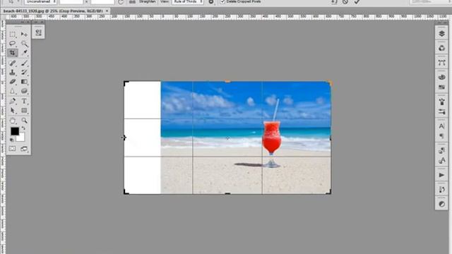 Photoshop CS6 content aware scale 001 смотреть онлайн