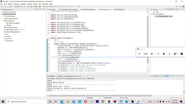 Automation Testing Live Tutorial 4 | Apache POI - part2 | Data Driven Frame Work | Synchronizatio смотреть онлайн