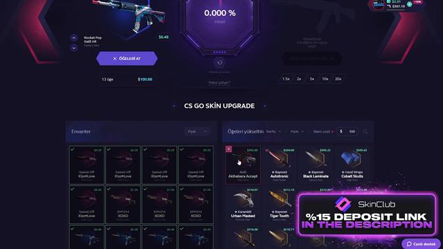 %22 ŞANS İLE 1000$ POSEIDON DENEDİM ! 🎉 | SKINCLUB PROMO CODE ! SKINCLUB KASA AÇILIMI ! skinclub смотреть онлайн