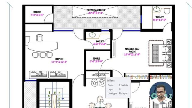 40 x 65 House Plan | 2BHK set | House Plan | ADBZ Architects смотреть онлайн