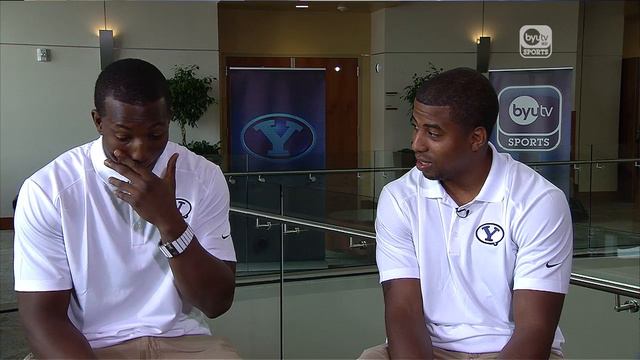 Robertson Daniel & Jordan Johnson on 2014 Secondary | BYU FB Media Day смотреть онлайн