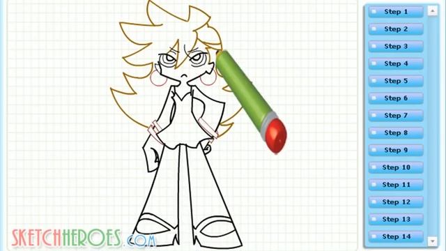 How to draw Panty (Panty & Stocking with Garterbelt) - drawing tutorial video смотреть онлайн