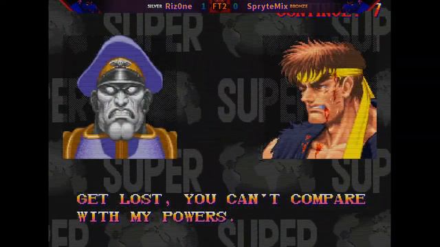 Riz0ne [Dictator] vs. SpryteMix [Ryu/O.Chun] - FT2 - Super Street Fighter II Turbo: New Legacy v0.5 смотреть онлайн
